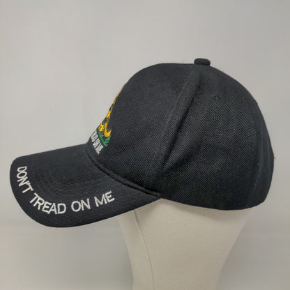 Unbranded Men's Strapback Hat Black Size OSFA Don't Tread On Me Embroidered