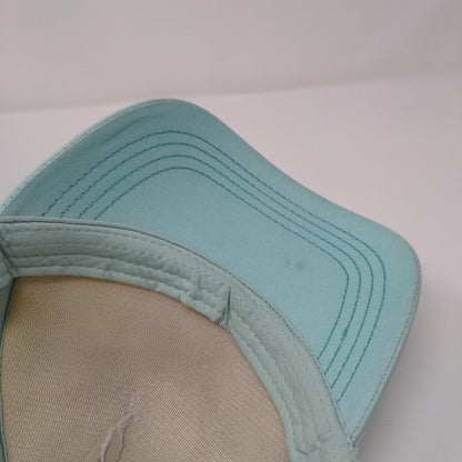 Billabong Snapback Trucker Hat Blue OSFA Adjustable Palm Print Mesh Back