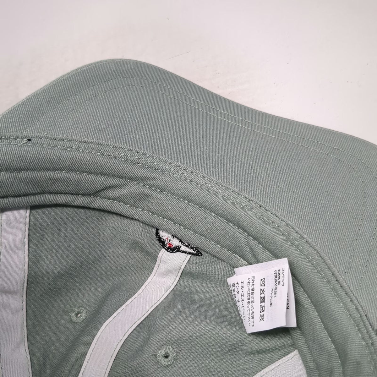 L.L.Bean Baseball Cap Green One Size Loon Bird Embroidered Cotton Strapback Hat