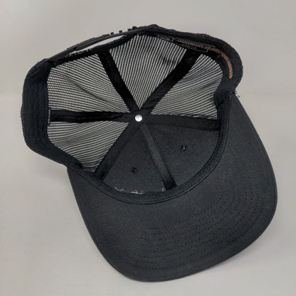 Bakcou Tribe Member Snapback Trucker Hat Black One Size Mesh Back