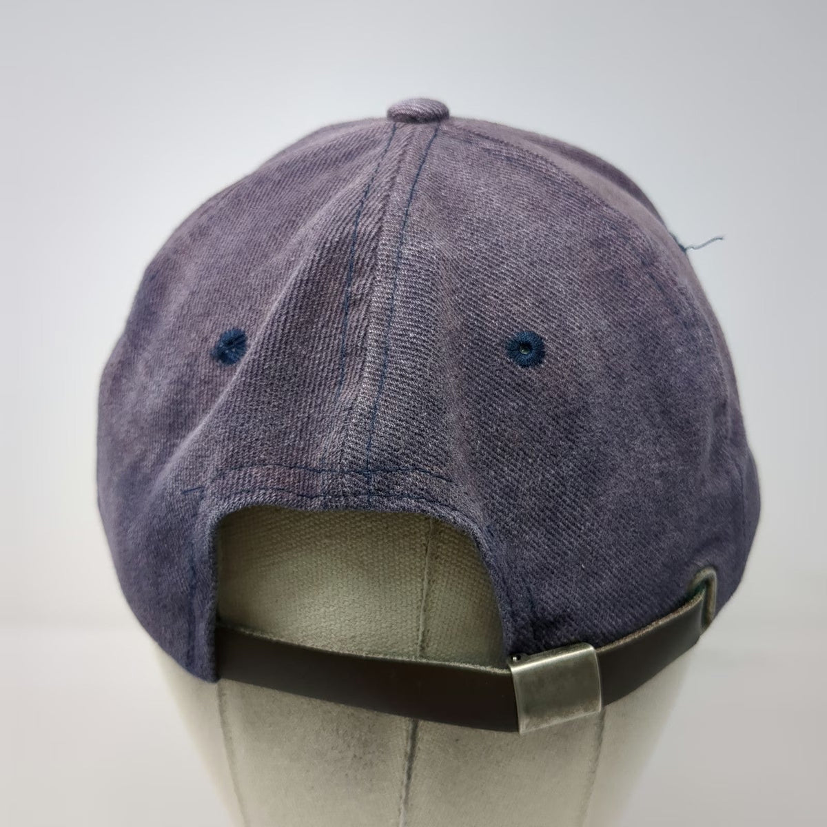 zkapz Baseball Cap Blue One Size Rehoboth Rainbow Leather Strap Slideback hat