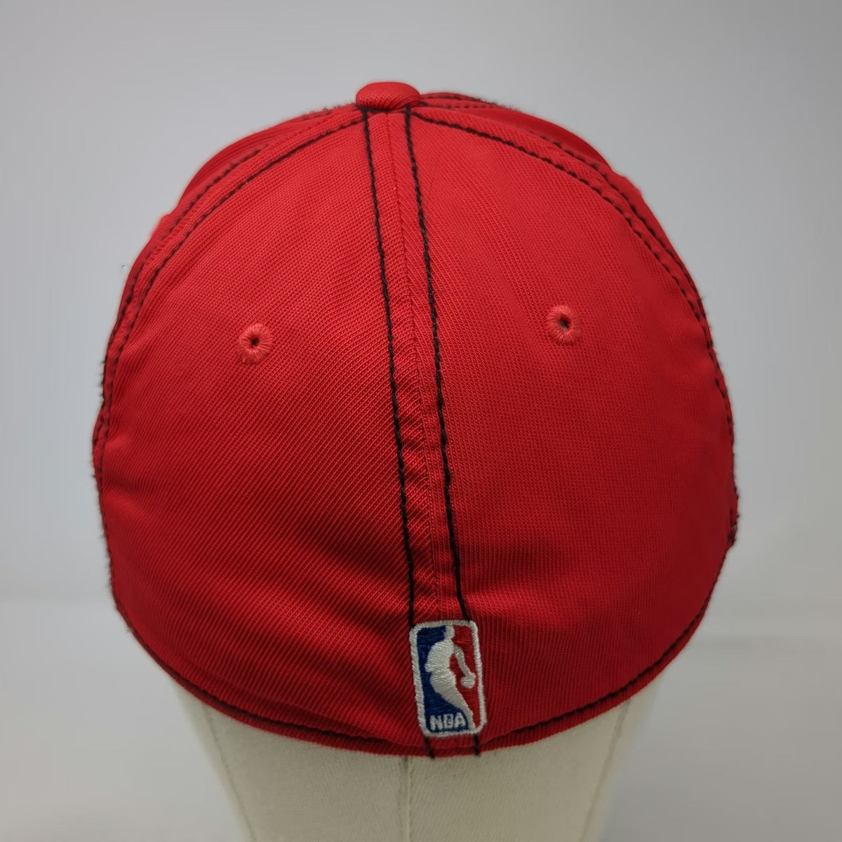 Portland Trail Blazers NBA Adidas Baseball Cap Red M Stretch Fit Logo Team Hat