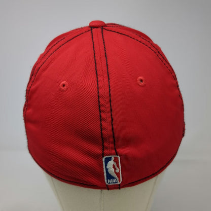 Portland Trail Blazers NBA Adidas Baseball Cap Red M Stretch Fit Logo Team Hat