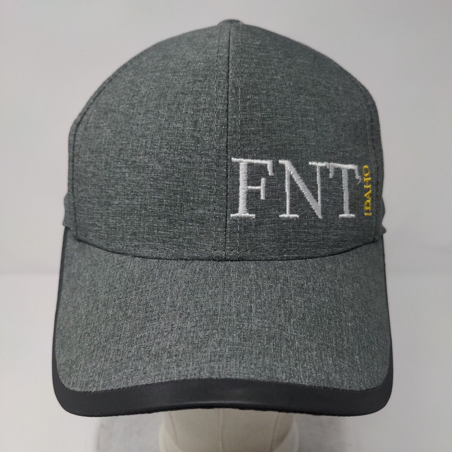 FNT Idaho Strapback Hat Gray One Size Adjustable Embroidered Ogio