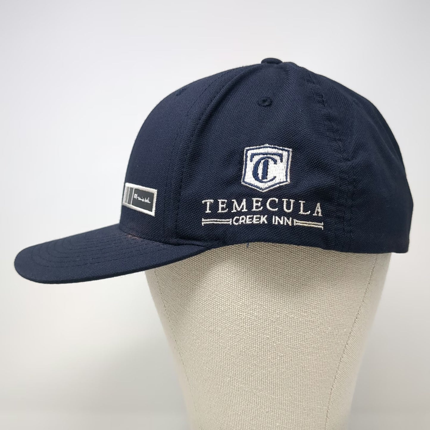 TravisMathew Baseball Cap Blue XL Flexfit Temecula Creek Inn Stretch Fit Hat