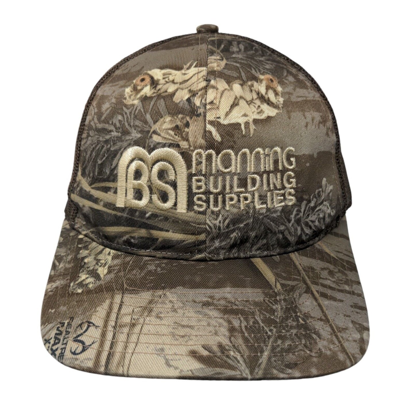 Manning Building Supplies Snapback Trucker Hat Camo One Size Richardson