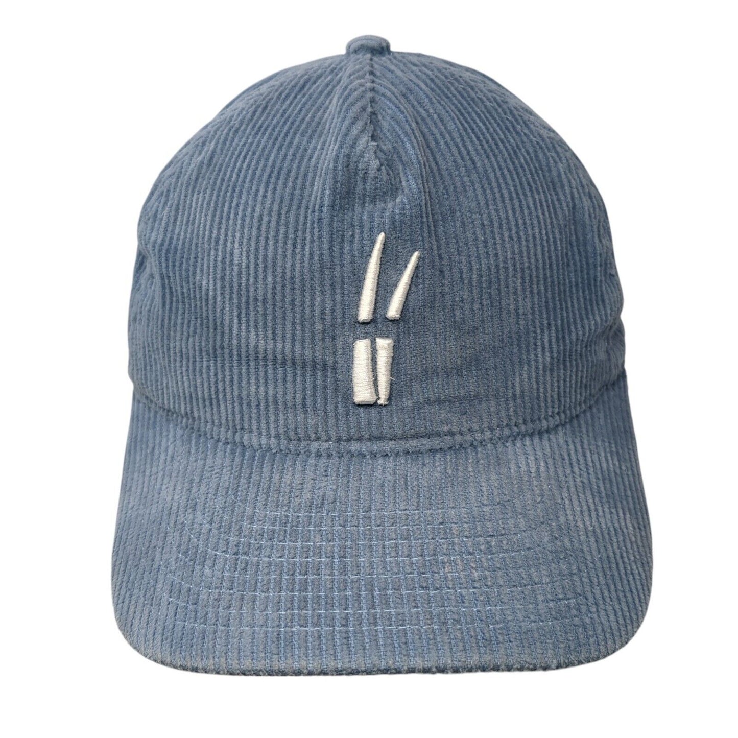 Grass Clippings Claspback Corduroy Hat Blue OSFA Embroidered Logo
