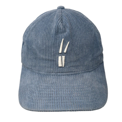 Grass Clippings Claspback Corduroy Hat Blue OSFA Embroidered Logo