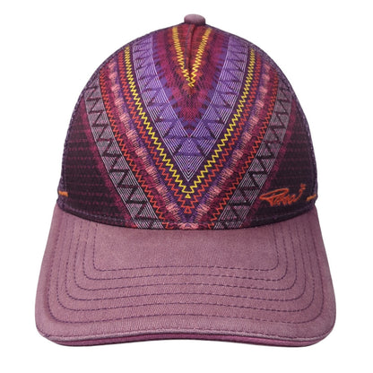 Prana Snapback Mesh Back Trucker Hat Multicolor One Size Aztec Tribal