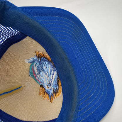 Mountaintop Marketing Trucker Hat Blue One Size Fish Daniels Company Snapback
