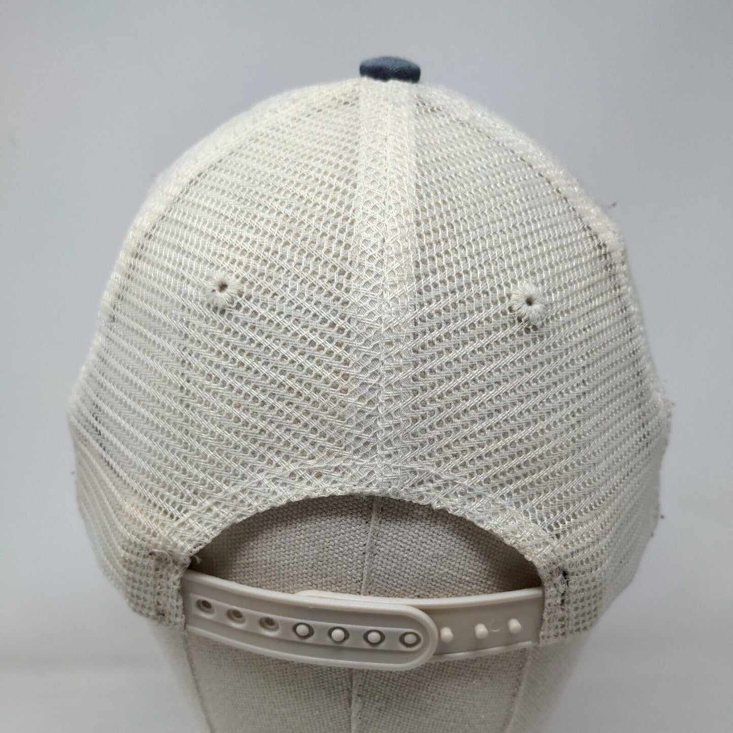 US Navy Eagle Snapback Mesh Back Trucker Hat Blue OSFM Embroidered