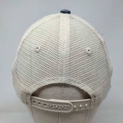 US Navy Eagle Snapback Mesh Back Trucker Hat Blue OSFM Embroidered