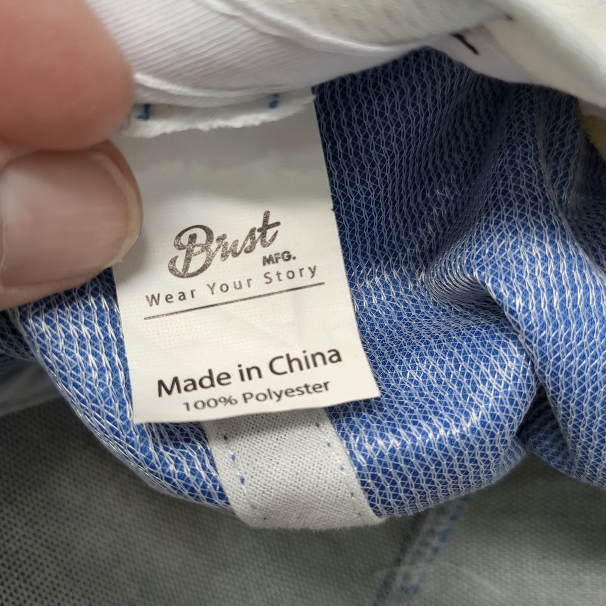 Brist Mfg 5 Panel Blue White One Size 10 Barrel Brewing Co Snapback Rope Hat