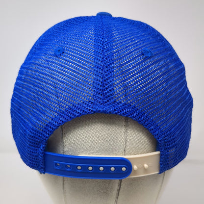 Zephyr Blue Trucker Hat One Size Idaho Fish Patch Mesh Back Snapback Adjustable