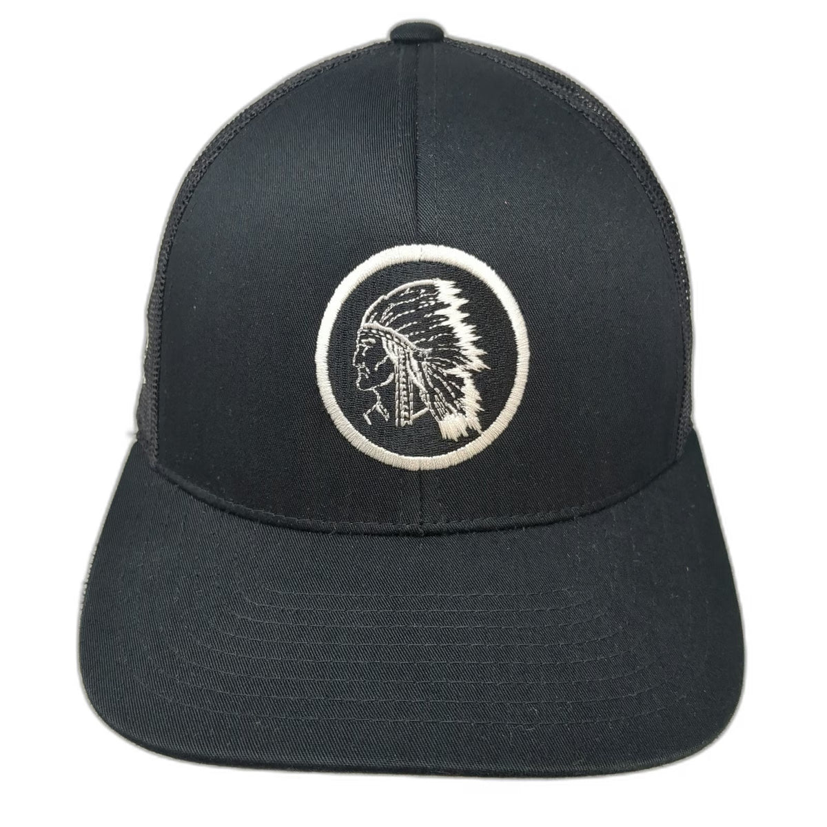 Pacific Headwear Trucker Hat Black One Size Mesh Back Chief Anderson Supply Co