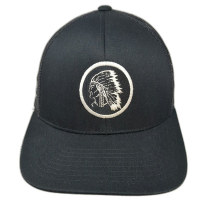 Pacific Headwear Trucker Hat Black One Size Mesh Back Chief Anderson Supply Co