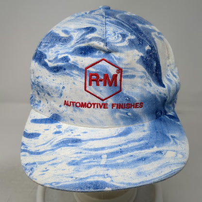 The Sportsman 5 Panel Blue White One Size R-M Automotive Finishes Snapback Hat