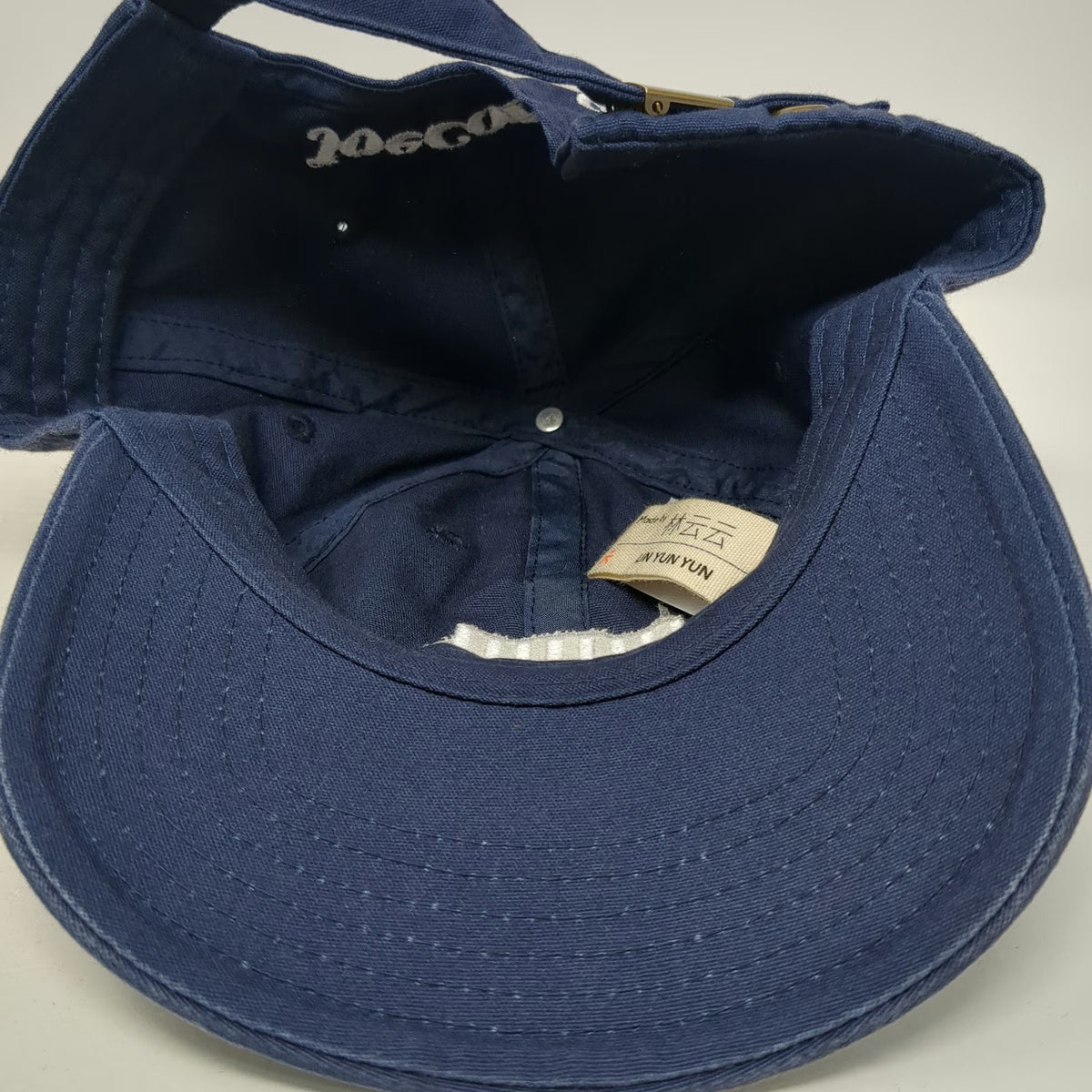 Known Supply Joe Coffee Baseball Cap Blue One Size Bench Embroidered Cotton Hat