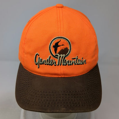 Outdoor Gander Mountain Baseball Cap Orange Brown One Size Strapback USA Hat