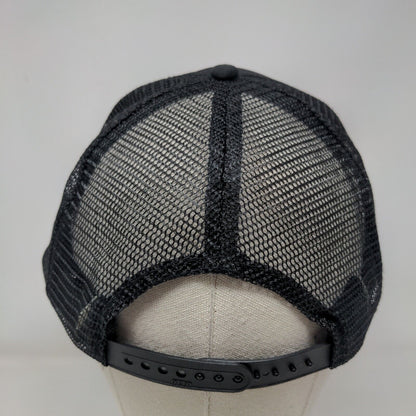 Restore Snapback Trucker Hat Black OSFM Adjustable Mesh Back 6 Panel Otto