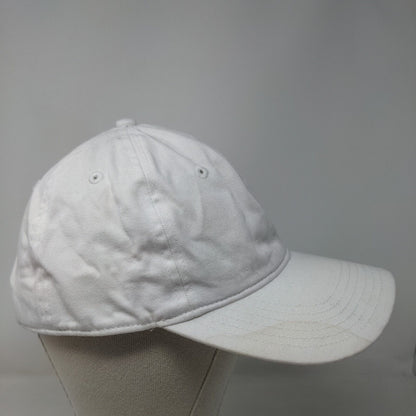 Champion Slideback Hat White OSFA Adjustable Embroidered Logo 6 Panel