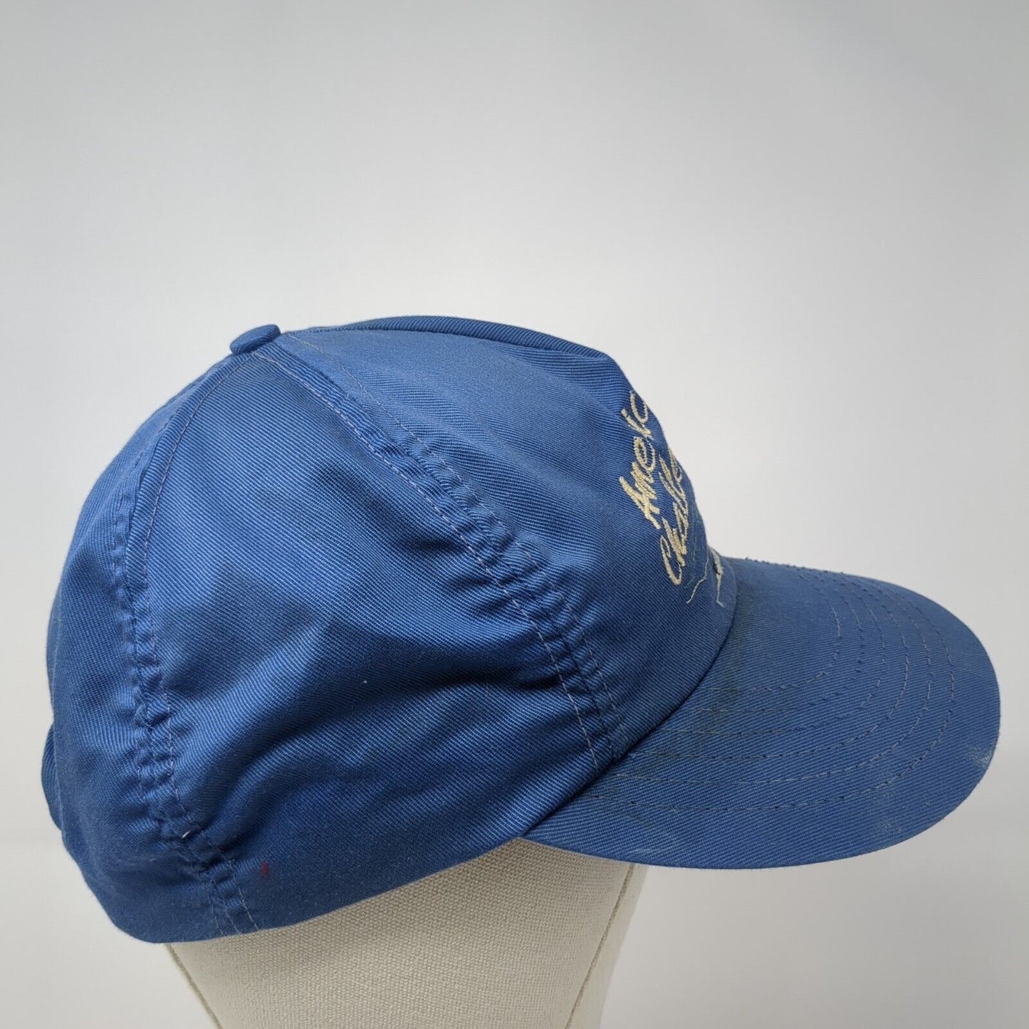 American Challenge Snapback Hat Blue One Size Adjustable Embroidered