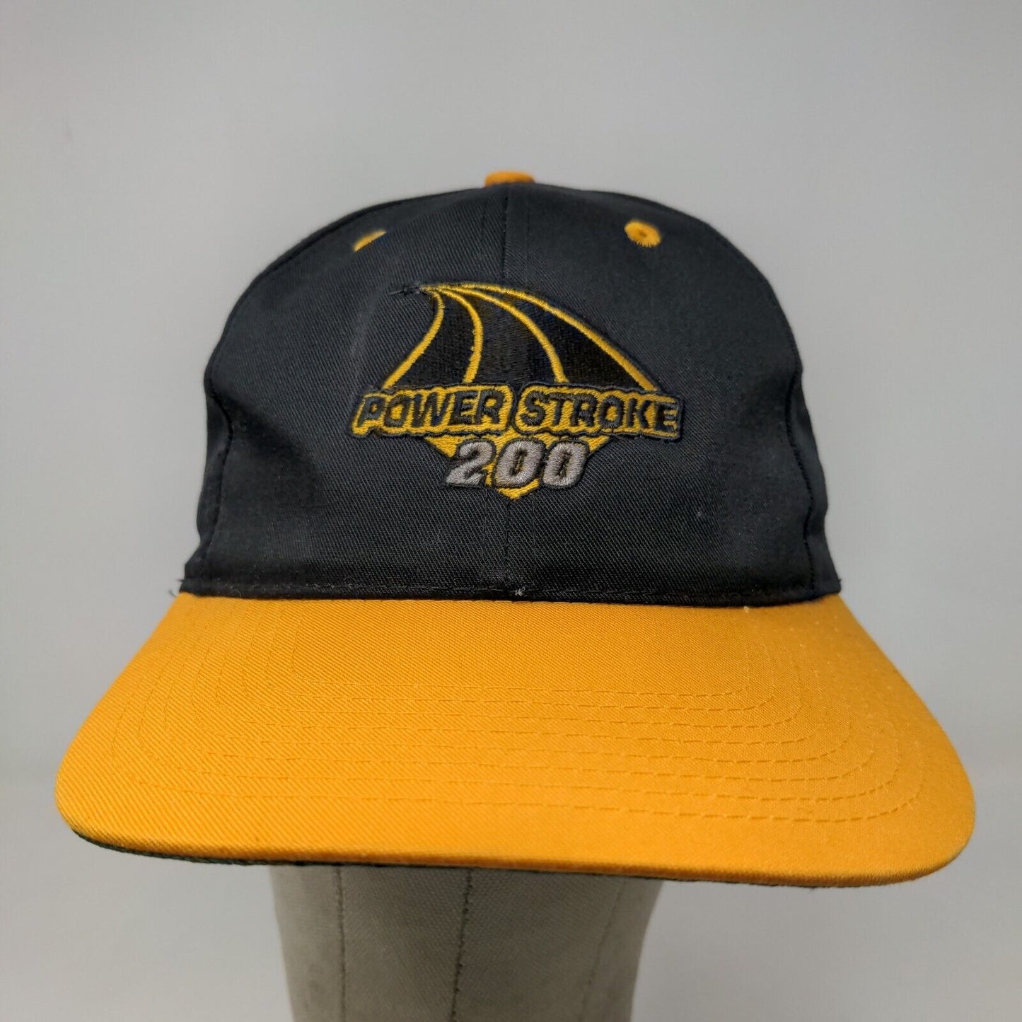 San Sun Men's Snapback Hat Black Size OSFA Embroidered Power Stroke 200