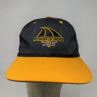 San Sun Men's Snapback Hat Black Size OSFA Embroidered Power Stroke 200