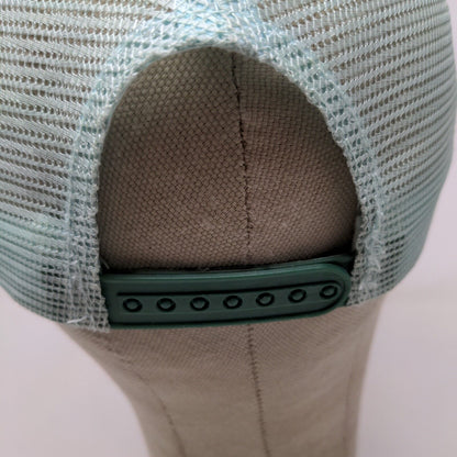Monumental Men's Snapback Mesh Back Hat Green Embroidered Logo Christian