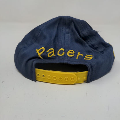 Mighty Mac Boy's Snapback Hat Blue 2-4T Yellow Indiana Pacers Autographed Boomer