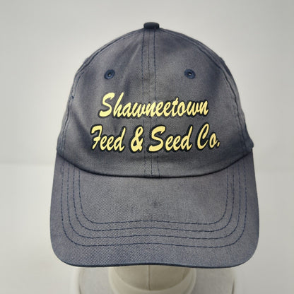 Shawneetown Feed & Seed Co. Strapback Hat Blue One Size Adjustable Cotton