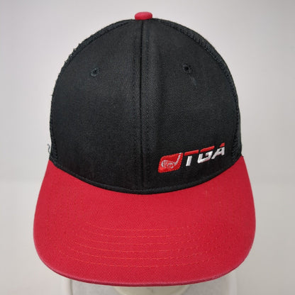TGA Premier Golf Snapback Mesh Back Trucker Hat Black One Size Adjustable