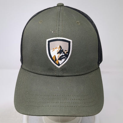 KÜHL Trucker Hat Green One Size Mesh Back Mountain Patch Snapback Curved Bill