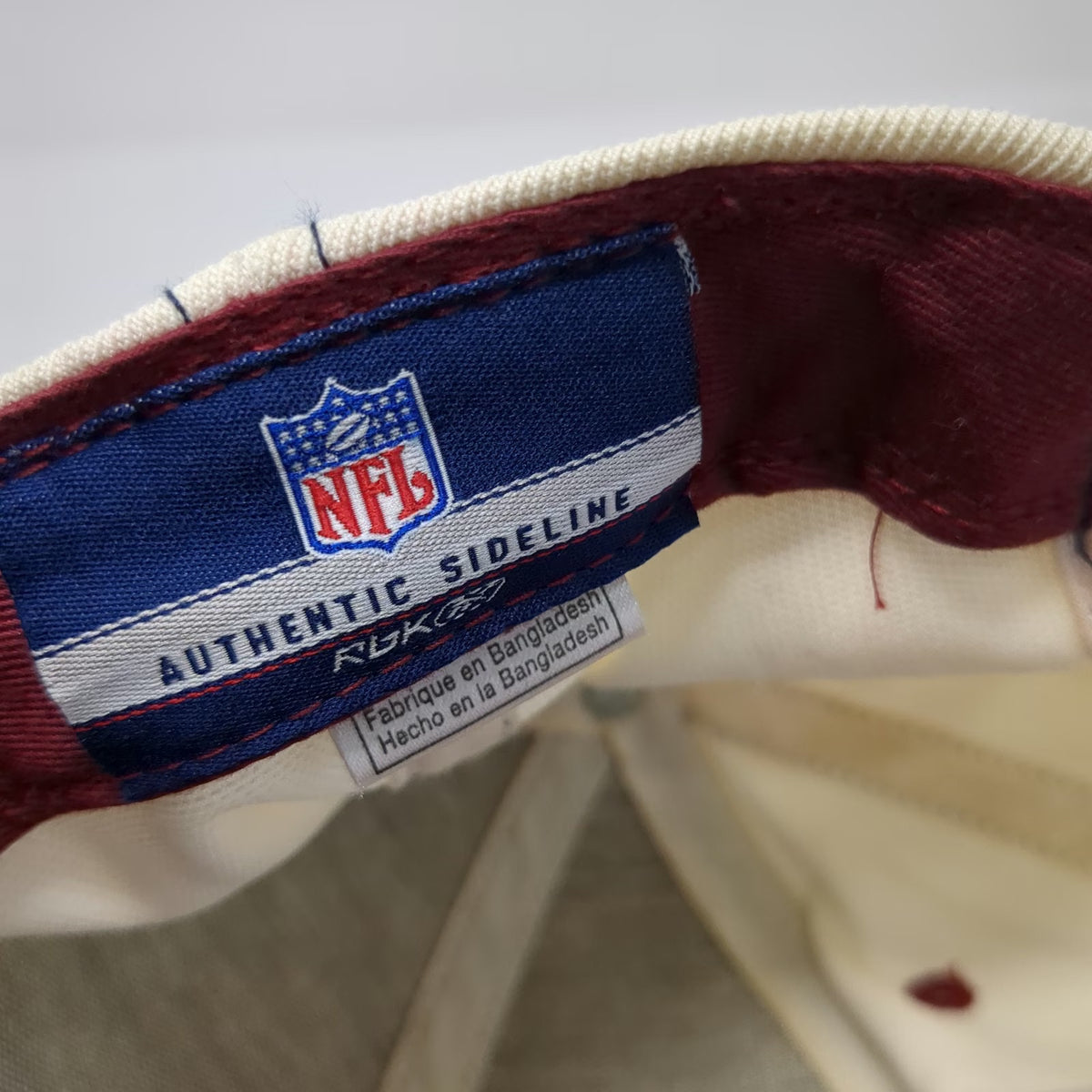 NFL Reebok Super Bowl XLII Champions Hat White Blue Red One Size Sideline Cap