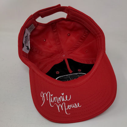 5K Run Disney Minnie Mouse Every Mile is Magic Strapback Hat Red One Size Polka