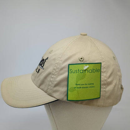 Port Authority Baseball Cap Beige One Size 5 Corners Bar Bamboo Strapback Hat