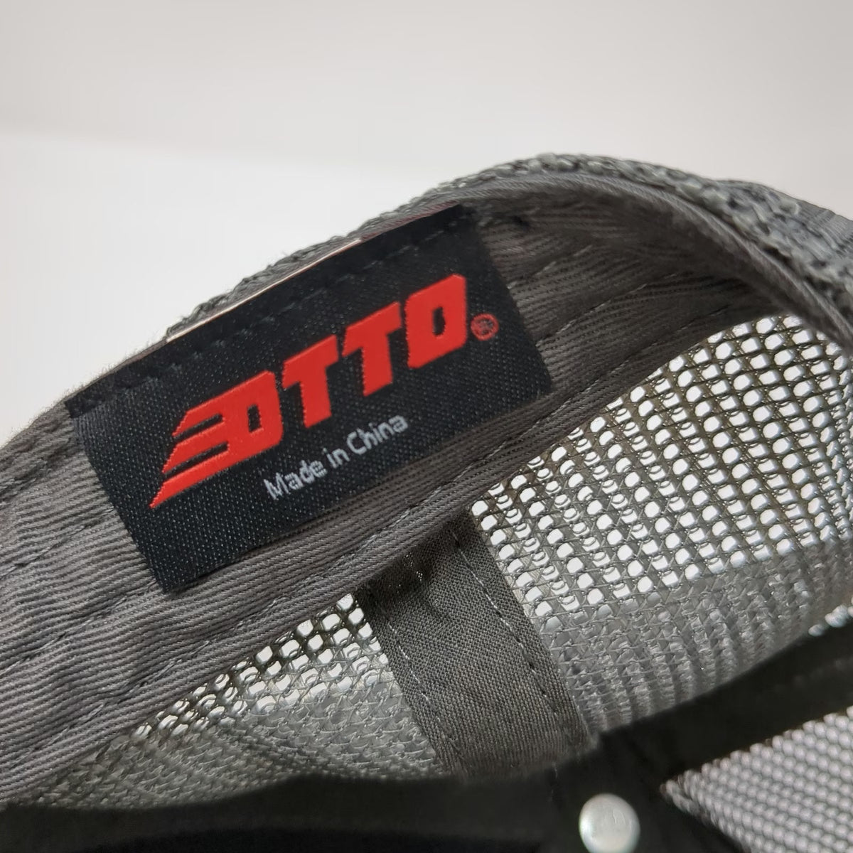 Otto Valley Wide Cooperative Mountain Black Trucker Hat One Size Mesh Snapback