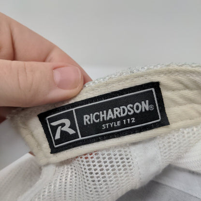 Richardson Snapback Trucker Hat Black OSFA Adjustable Mesh Back 6 Panel