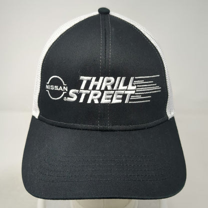 Cap America Trucker Hat Black White One Size Nissan Thrill Street Snapback Mesh