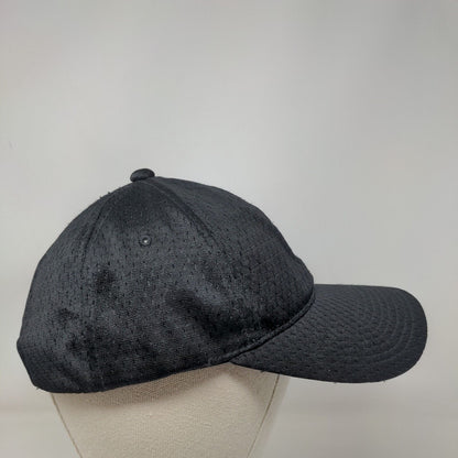 Signatures Snapback Mesh Hat Black OSFM Adjustable Breathable