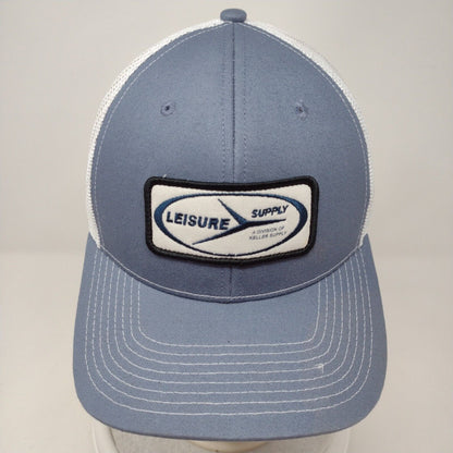 Leisure Supply HASA Snapback Trucker Hat Blue OSFM Adjustable Mesh Fahrenheit