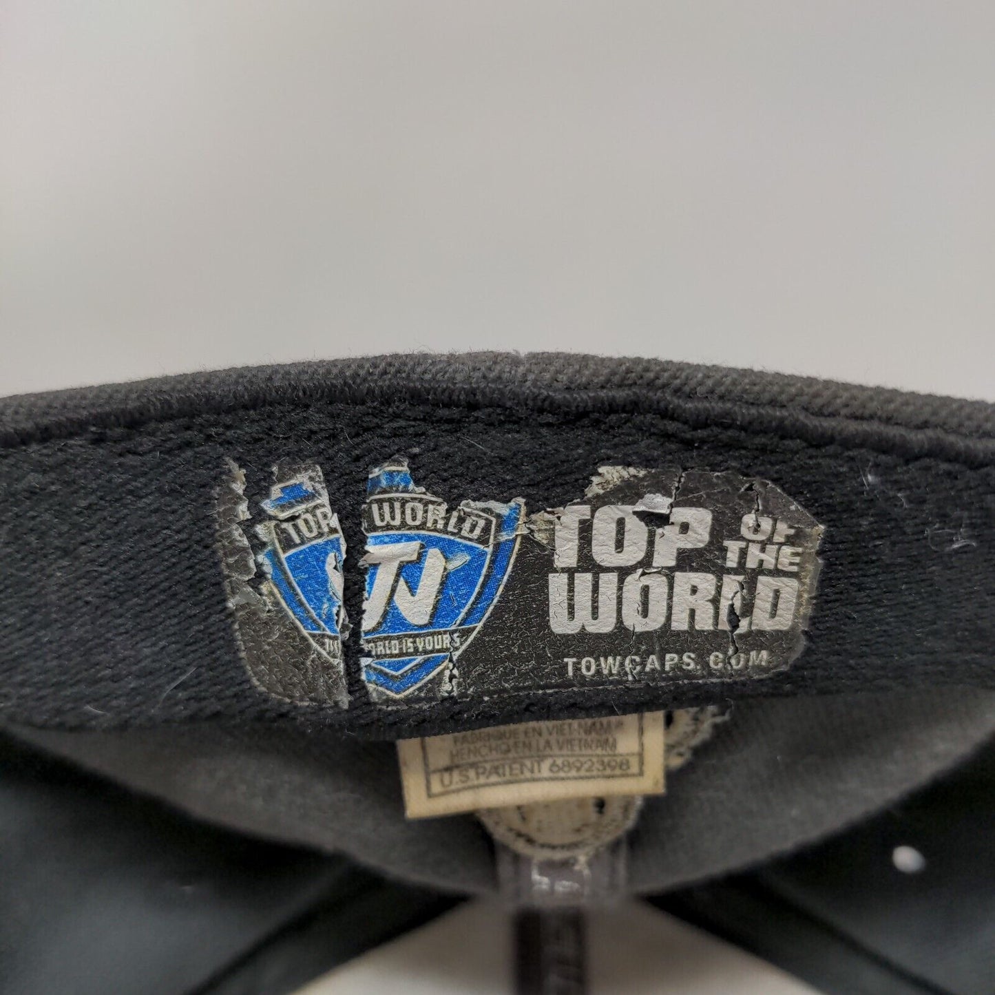 Purdue Boilermakers Fitted Hat Gray OSFA Embroidered Logo Top of the World NCAA
