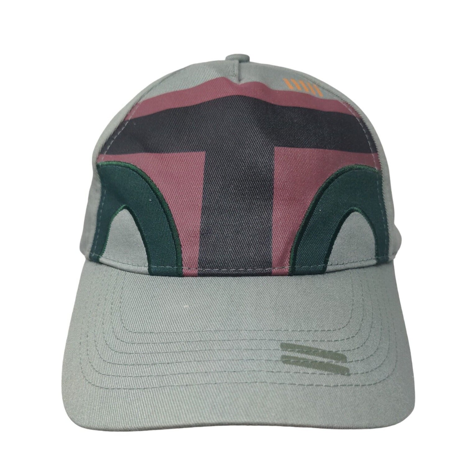 Star Wars Strapback Hat Green 57-62 Cm Boba Fett Disney Parks Embroidered