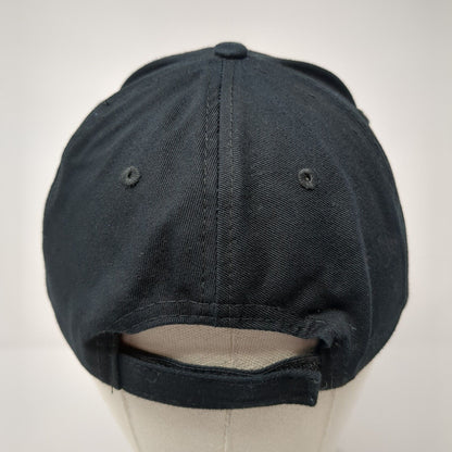 86 Lagoon Strapback Hat Black One Size Adjustable Solid Lucky 7 USA