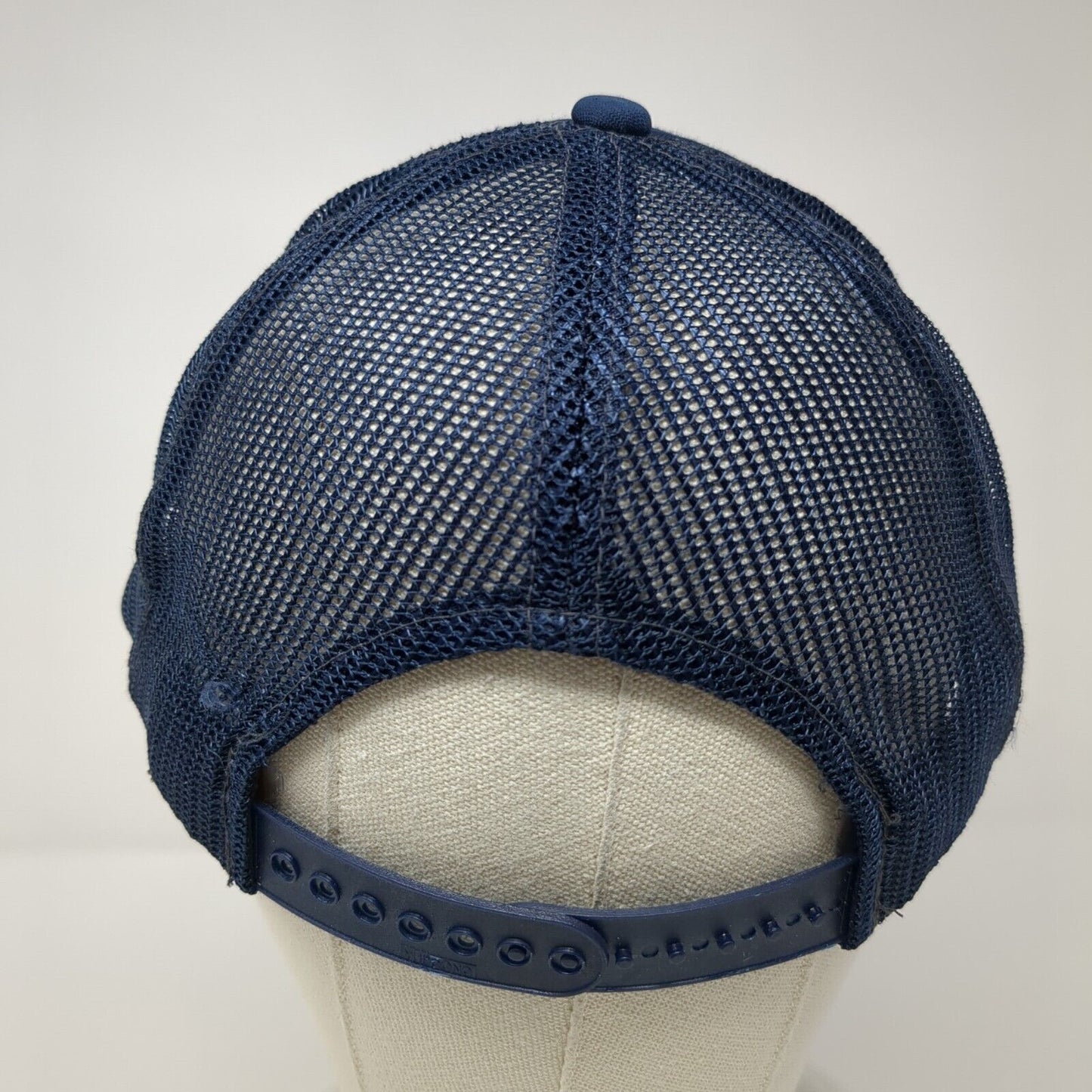 Union Pacific Steam Snapback Rope Trucker Hat Blue OSFA Mesh Back