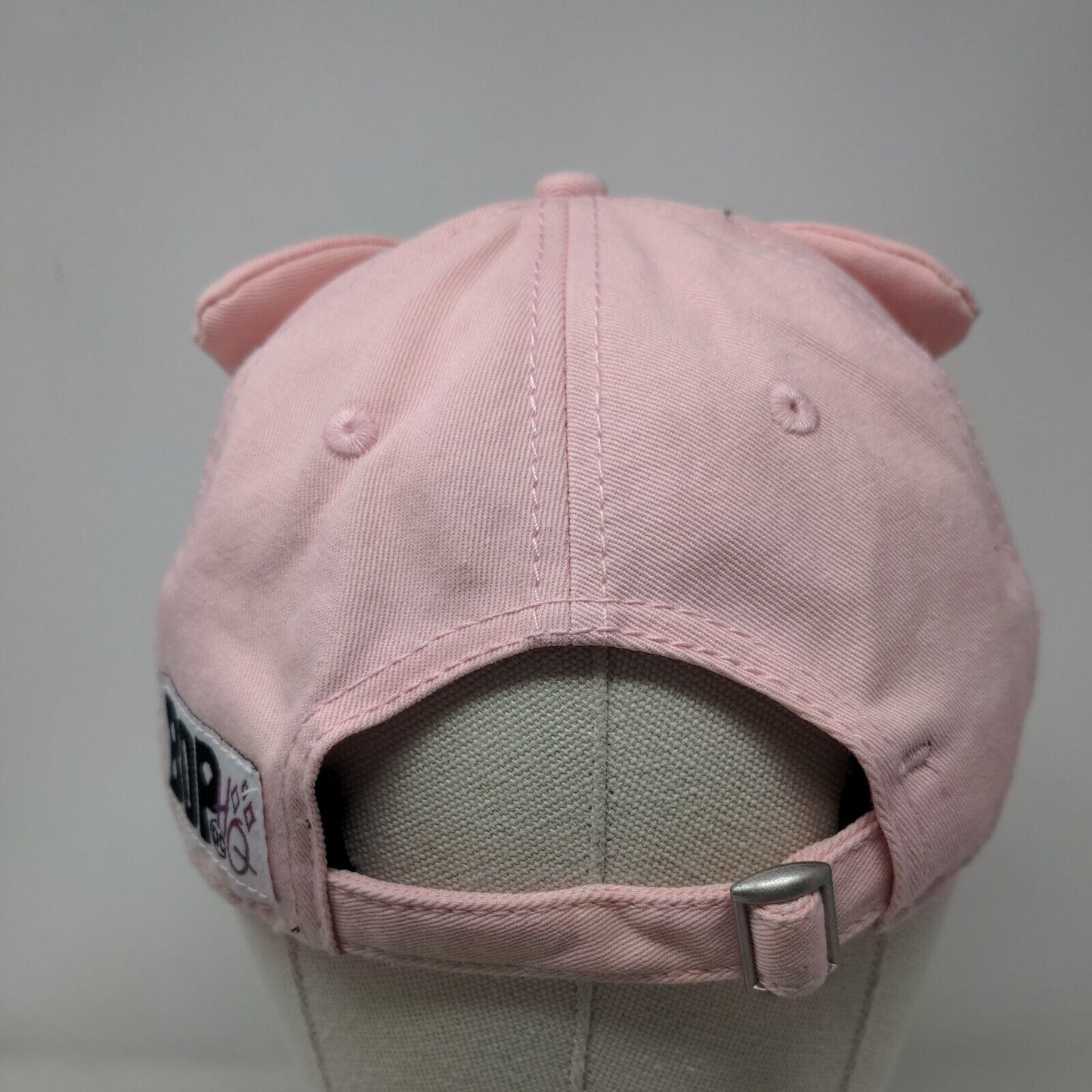 Harley Quinn Cat Ears Slideback Hat Pink OSFM Embroidered Birds Of Prey