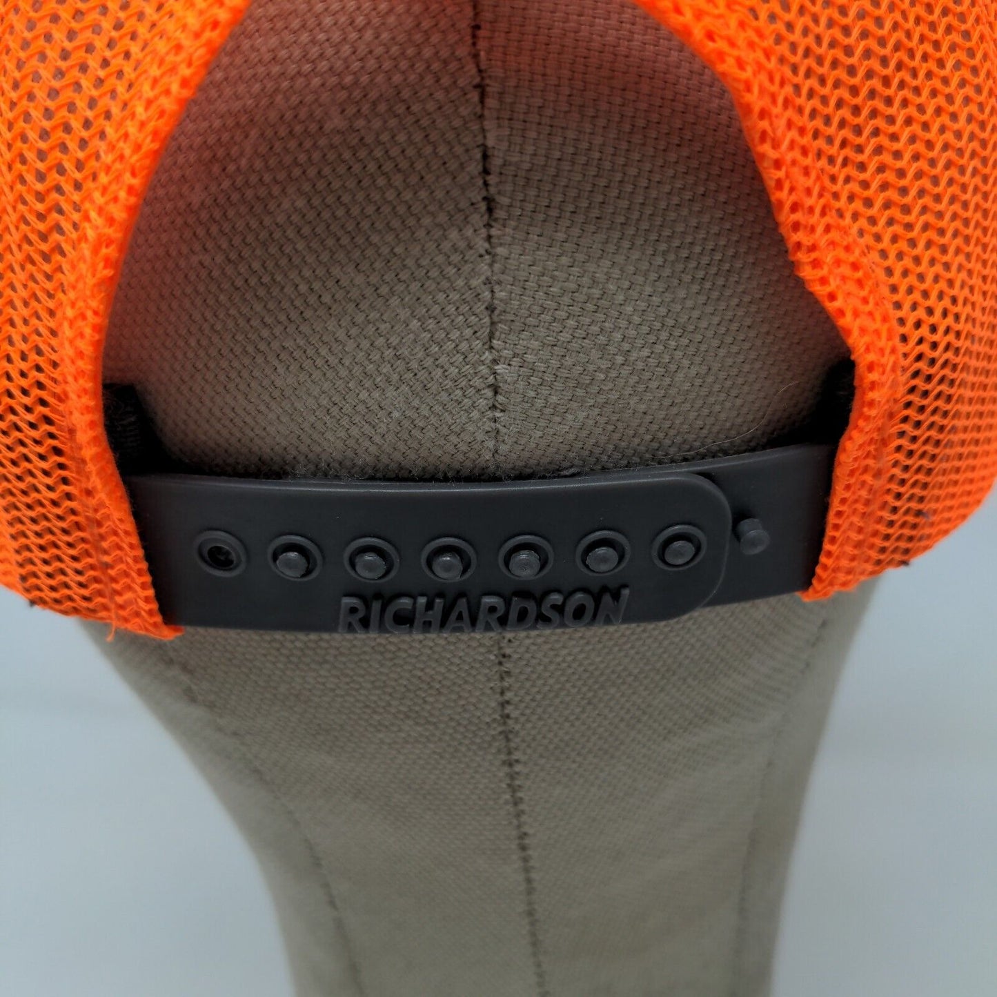 Richardson Men's Snapback Hat Gray Orange Adjustable Style 112 PFC Brakes Logo