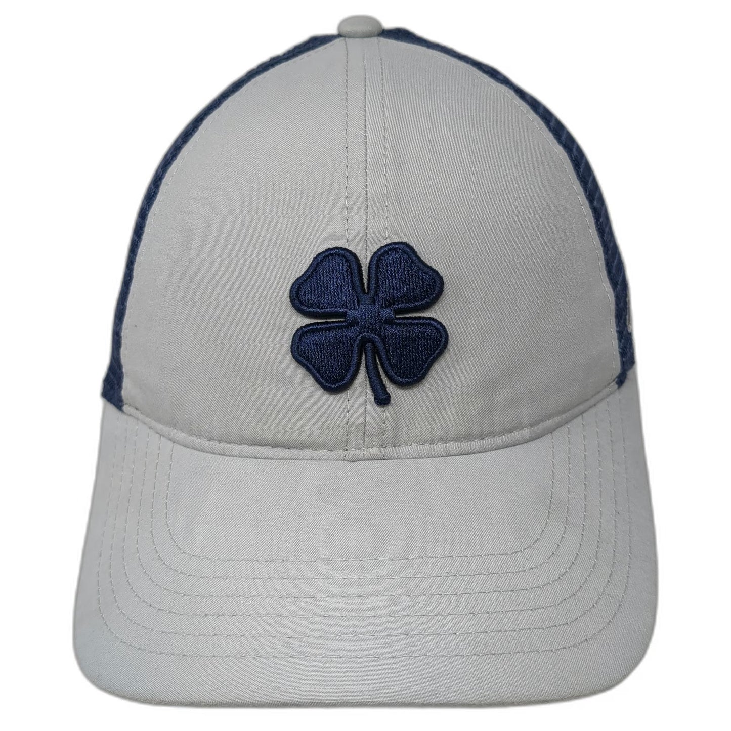 Black Clover Trucker Hat Gray Blue Clover Live Lucky One Size Snapback Mesh Cap
