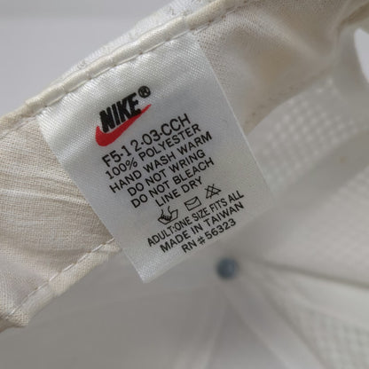 Nike Snapback White One Size Hat Mesh Challenge Court Tennis Green Underbrim