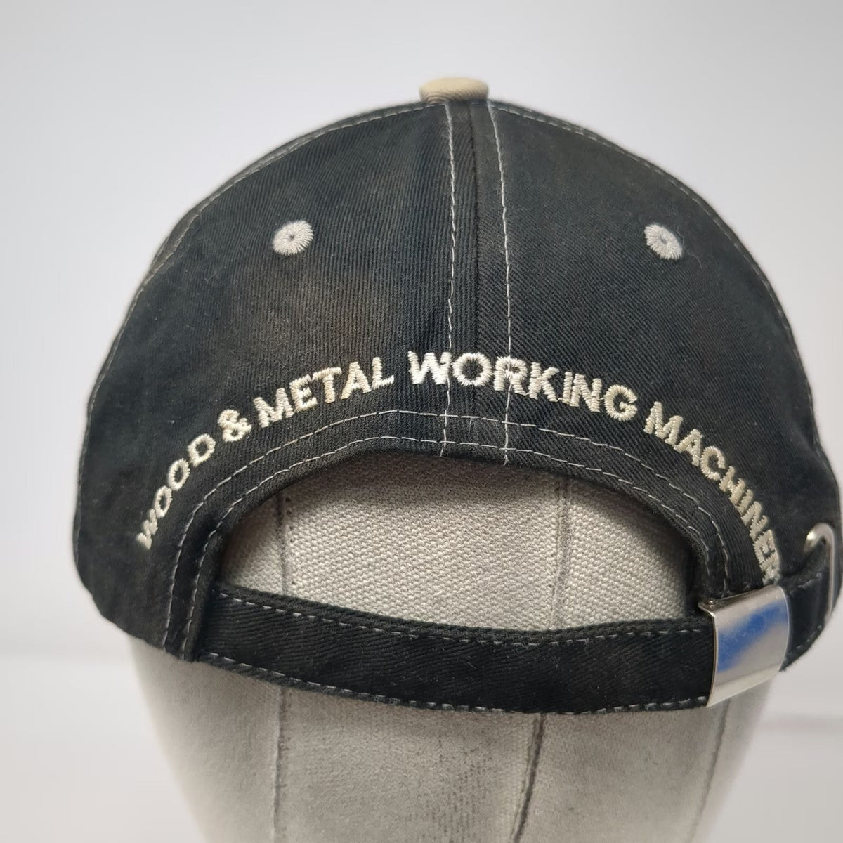 Baseball Cap Black One Size Baileigh Industrial Wood Metal Working Hat Slideback